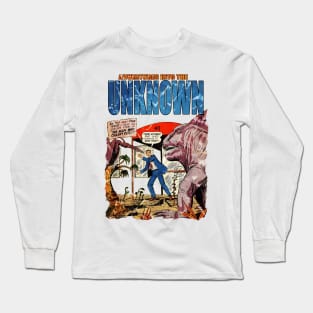 Adventures Into The Unknown - Comic Book Cover Long Sleeve T-Shirt